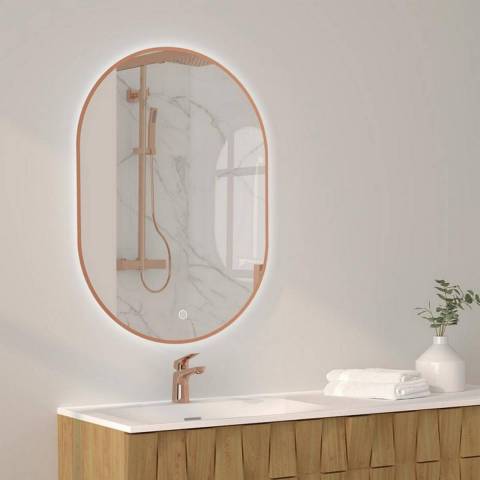 Meuble salle de bain sur pied OXYGEN 70 cm H2 2 tiroirs et plan 1,8 chêne  nœuds - Iperceramica